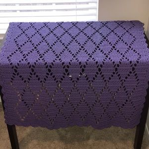 Handmade crocheted blanket